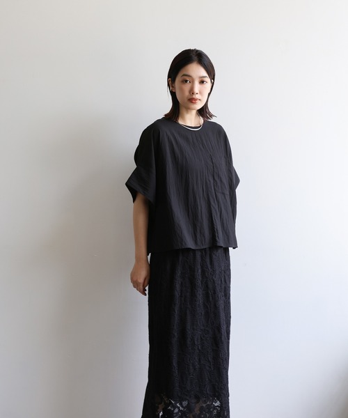 select MOCA Et（セレクトモカエト）の「【Et】Lace I-line skirt（スカート・レディース・ブラック/ベージュ・FREE）」の16枚目の写真