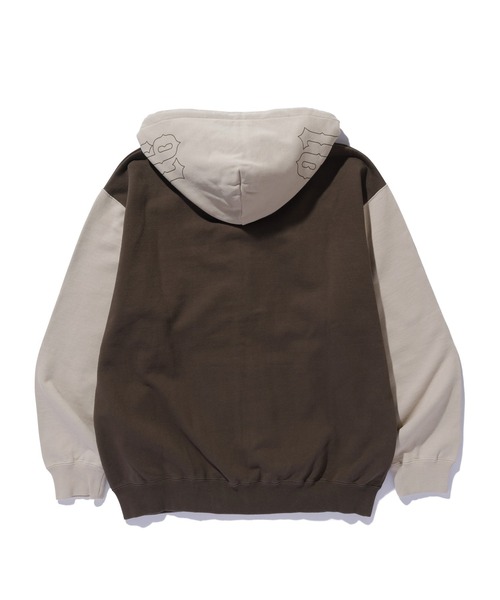 XLARGE（エクストララージ）の「COLOR BLOCK ZIP HOODED SWEATSHIRT（パーカー・メンズ・ブラック/オリーブ/ベージュ・S/M/L/XL）」の9枚目の写真
