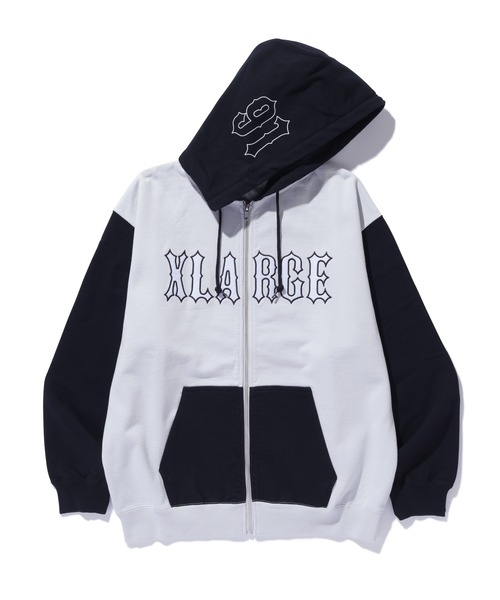 XLARGE（エクストララージ）の「COLOR BLOCK ZIP HOODED SWEATSHIRT（パーカー・メンズ・ブラック/オリーブ/ベージュ・S/M/L/XL）」の17枚目の写真