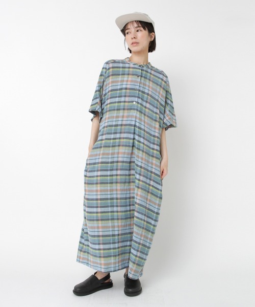 RNA-N(アールエヌエーエヌ)の「D1679 マドラスチェックワンピ(ワンピース・レディース・ピンク/オレンジ/ブルー・MEDIUM/SMALL)」の19枚目の写真