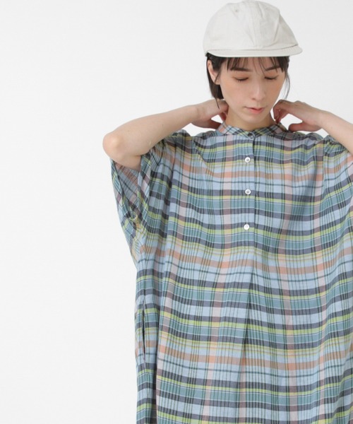 RNA-N(アールエヌエーエヌ)の「D1679 マドラスチェックワンピ(ワンピース・レディース・ピンク/オレンジ/ブルー・MEDIUM/SMALL)」の21枚目の写真