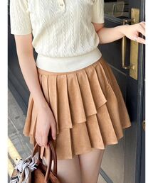 dazzlin | ベルトダブルプリーツスカート(スカート)