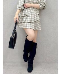 dazzlin | ベルトダブルプリーツスカート(スカート)