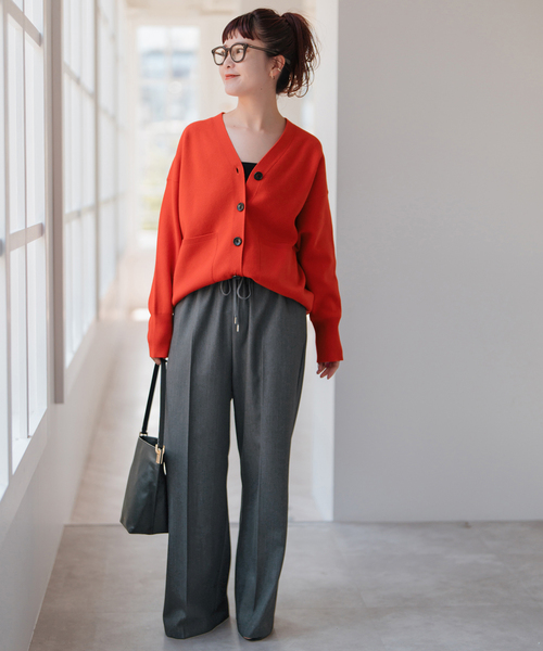 【美品】  Spick and Span / スピックアンドスパン | 2025AW | ダブル ジャガード カーディガン | ブラック | レディース Spick & Span（スピックアンドスパン）の「《追加》ダブルジャガード