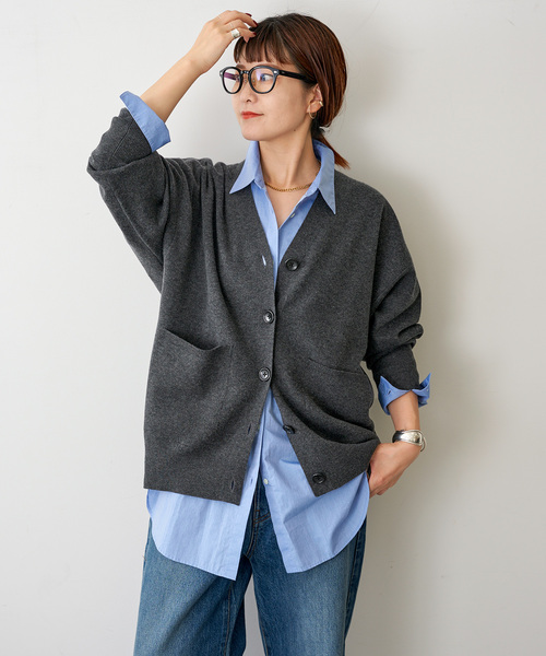 Spick and Span ≪追加≫C/ACダブルジャガードカーディガン Spick & Span（スピックアンドスパン）の「≪追加≫C/ACダブル