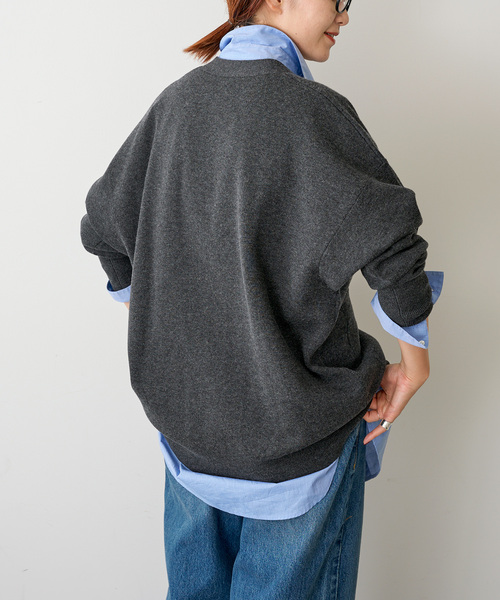 タグ付き☆ Spick and Span ダブルジャガードカーディガン グレー Spick & Span（スピックアンドスパン）の「《追加》ダブルジャガード