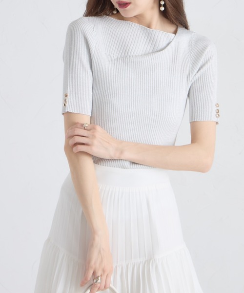 ラメリブニットトップ 楽天市場】【全品2BUY15%OFFクーポン】ラメリブニットトップス