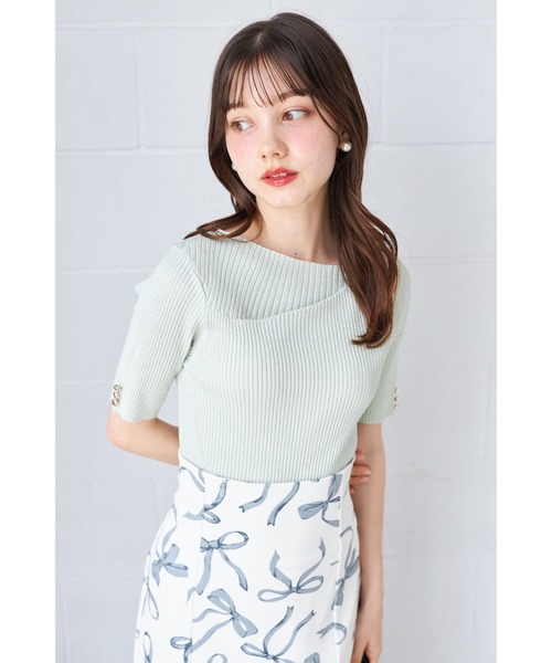 urbraさん専用　サイトウトヨコ　ラメニットセットアップ　Lサイズ bicolor layered tank top | F A S H I R U