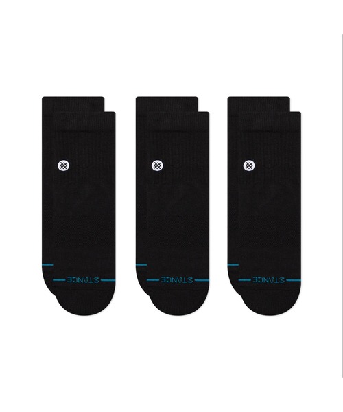 STANCE(スタンス)の「【STANCE/スタンス】クォーターソックス3足セット / ギフトにも最適! / ICON QUARTER 3 PACK(ソックス/靴下・メンズ・ホワイト/ブラック・SMALL/LARGE)」の15枚目の写真