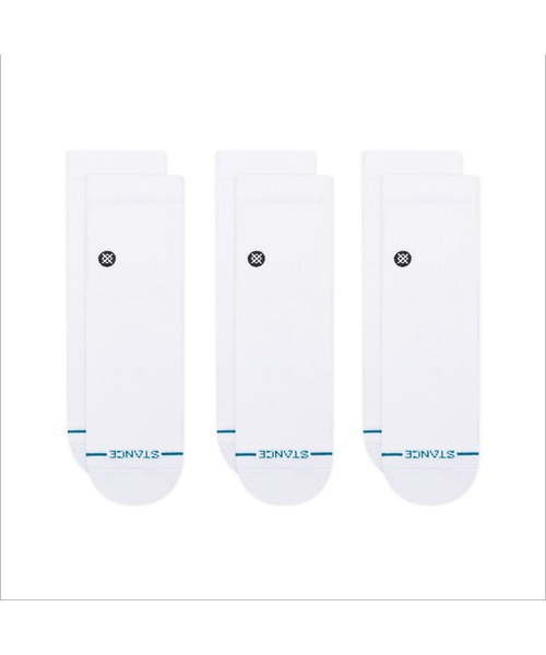 STANCE(スタンス)の「【STANCE/スタンス】クォーターソックス3足セット / ギフトにも最適! / ICON QUARTER 3 PACK(ソックス/靴下・メンズ・ホワイト/ブラック・SMALL/LARGE)」の14枚目の写真