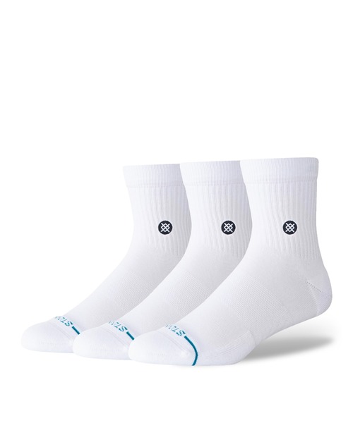 STANCE(スタンス)の「【STANCE/スタンス】クォーターソックス3足セット / ギフトにも最適! / ICON QUARTER 3 PACK(ソックス/靴下・メンズ・ホワイト/ブラック・SMALL/LARGE)」の13枚目の写真