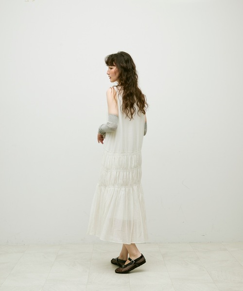 ワンピース RHC Gather Tiered Dress セール】Gathered-line dress / ギャザーラインドレス
