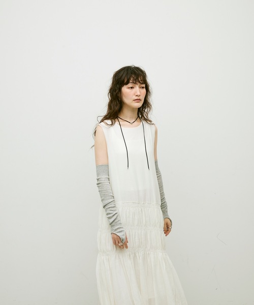 セール】Gathered-line dress / ギャザーラインドレス