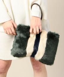 BEAUTY&YOUTH UNITED ARROWS | BY Chic Choc ラインフェイクファークラッチ(クラッチバッグ)