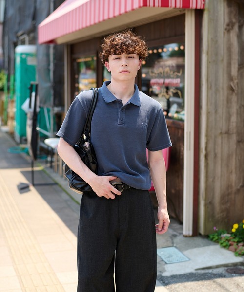 kutir（クティール）の「DRAWCORD THERMAL POLO SHIRT／ドローコードサーマルポロシャツ（ポロシャツ・メンズ・ネイビー/ブラック/杢グレー/グレー・MEDIUM/LARGE）」の20枚目の写真