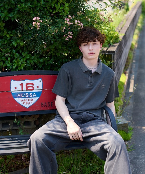 セール】DRAWCORD THERMAL POLO SHIRT／ドローコードサーマル 