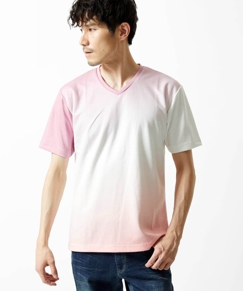 MK MICHEL KLEIN HOMME （エムケーミッシェルクランオム）の「グラデーションカットソー（Tシャツ/カットソー・メンズ・ネイビー/ピンク/ブルー・46/48/51）」の16枚目の写真