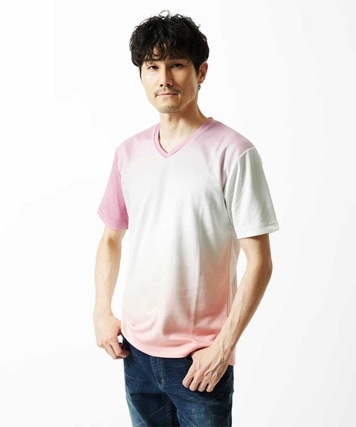 MK MICHEL KLEIN HOMME （エムケーミッシェルクランオム）の「グラデーションカットソー（Tシャツ/カットソー・メンズ・ネイビー/ピンク/ブルー・46/48/51）」の15枚目の写真