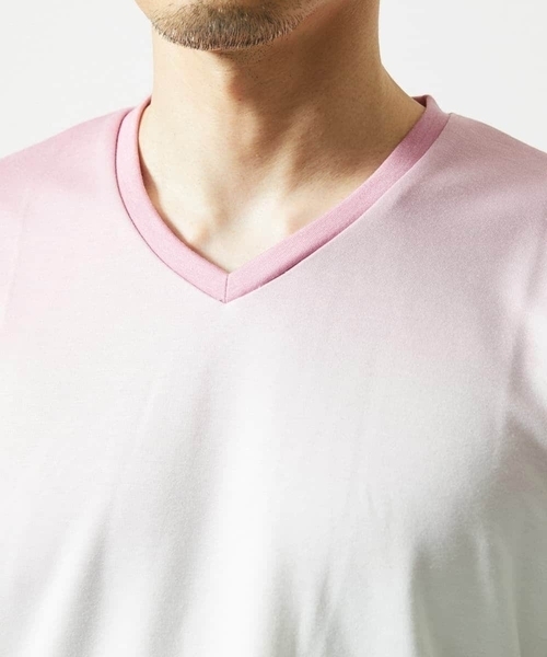 MK MICHEL KLEIN HOMME （エムケーミッシェルクランオム）の「グラデーションカットソー（Tシャツ/カットソー・メンズ・ネイビー/ピンク/ブルー・46/48/51）」の11枚目の写真