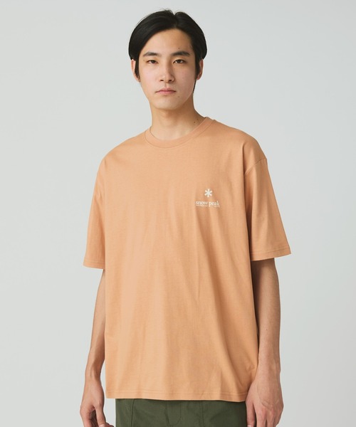 Snow Peak（スノーピーク）の「Snow Peak / Soft Cotton Relaxed Logo T-Shirt ソフトコットン リラックスロゴTシャツ（Tシャツ/カットソー・メンズ・ホワイト/ブラック/オレンジ・1/S/M/L/XL/XXL）」の3枚目の写真