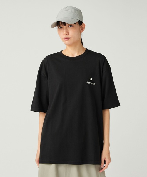 Snow Peak（スノーピーク）の「Snow Peak / Soft Cotton Relaxed Logo T-Shirt ソフトコットン リラックスロゴTシャツ（Tシャツ/カットソー・メンズ・ホワイト/ブラック/オレンジ・1/S/M/L/XL/XXL）」の2枚目の写真