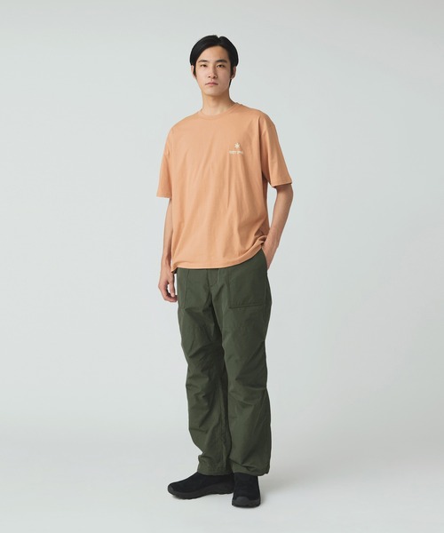 Snow Peak（スノーピーク）の「Snow Peak / Soft Cotton Relaxed Logo T-Shirt ソフトコットン リラックスロゴTシャツ（Tシャツ/カットソー・メンズ・ホワイト/ブラック/オレンジ・1/S/M/L/XL/XXL）」の7枚目の写真