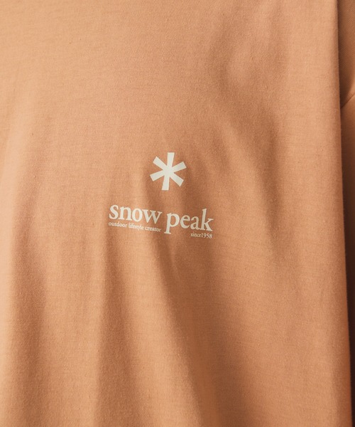 Snow Peak（スノーピーク）の「Snow Peak / Soft Cotton Relaxed Logo T-Shirt ソフトコットン リラックスロゴTシャツ（Tシャツ/カットソー・メンズ・ホワイト/ブラック/オレンジ・1/S/M/L/XL/XXL）」の13枚目の写真