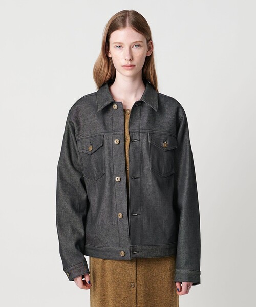 Steven Alan（スティーブンアラン）の「＜Steven Alan＞コットン デニム ブルゾン（デニムジャケット・レディース・ライトブルー/ネイビー・S/M）」の7枚目の写真