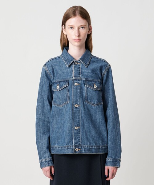 Steven Alan（スティーブンアラン）の「＜Steven Alan＞コットン デニム ブルゾン（デニムジャケット・レディース・ライトブルー/ネイビー・S/M）」の11枚目の写真