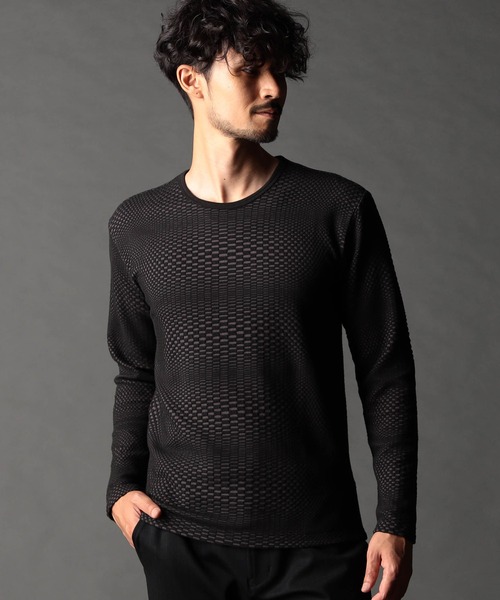 ニコルクラブフォーメン（NICOLE CLUB FOR MEN）/ジオメトリックブリスタープルオーバー ジオメトリックブリスタープルオーバー（その他トップス）｜NICOLE