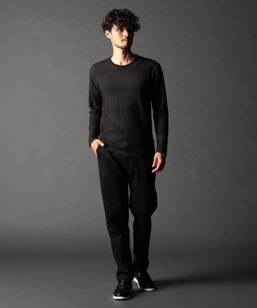 NICOLE CLUB FOR MEN(ニコルクラブフォーメン)の「ジオメトリックブリスタープルオーバー(その他トップス・メンズ・ブラック×グレー/ネイビー系/オフホワイト/ブラック/ホワイト系・X-LARGE/LARGE/MEDIUM)」の10枚目の写真