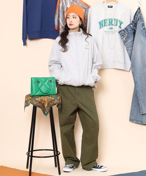 NERDY（ノルディ）の「シアウィンドブレーカー（ナイロンジャケット・メンズ・ブラック/グレー/パープル・S/L/M）」の12枚目の写真