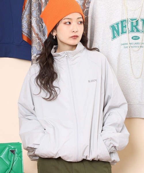 NERDY（ノルディ）の「シアウィンドブレーカー（ナイロンジャケット・メンズ・ブラック/グレー/パープル・S/L/M）」の8枚目の写真