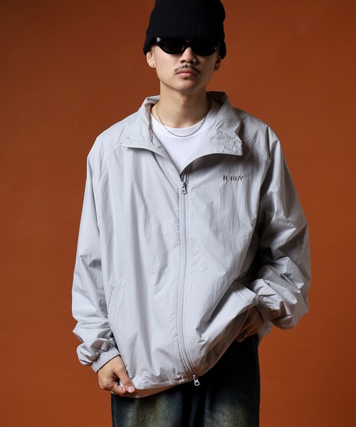 NERDY（ノルディ）の「シアウィンドブレーカー（ナイロンジャケット・メンズ・ブラック/グレー/パープル・S/L/M）」の19枚目の写真