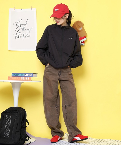 NERDY（ノルディ）の「シアウィンドブレーカー（ナイロンジャケット・メンズ・ブラック/グレー/パープル・S/L/M）」の7枚目の写真
