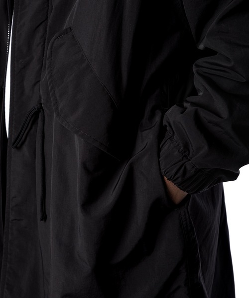 Sandinista（サンディニスタ）の「Supplex Nylon Mods Coat POLARTEC ALPHA / ポーラテック中綿入りモッズコート（モッズコート・メンズ・オリーブ/ブラック・LARGE/MEDIUM/SMALL）」の12枚目の写真