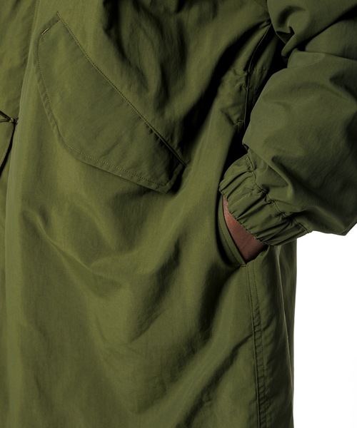 Sandinista（サンディニスタ）の「Supplex Nylon Mods Coat POLARTEC ALPHA / ポーラテック中綿入りモッズコート（モッズコート・メンズ・オリーブ/ブラック・LARGE/MEDIUM/SMALL）」の16枚目の写真