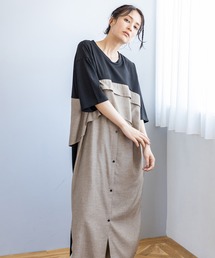 OSMOSIS | シャツ切替ワンピース(ワンピース)