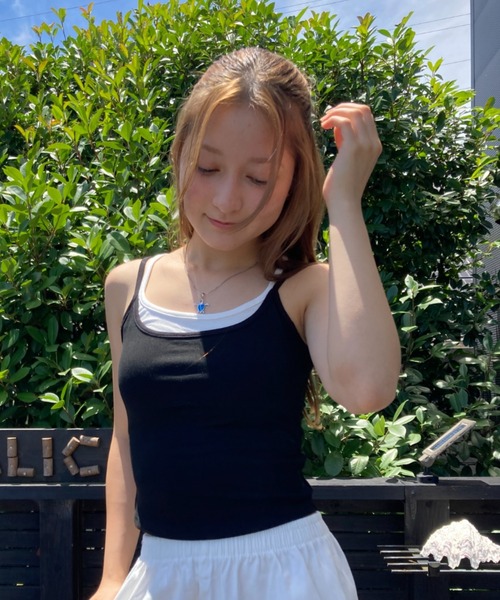 Loco Ocean（ロコオーシャン）の「レイヤードライク クロスバックキャミソール 夏服（キャミソール・レディース・イエロー/ブラック・FREE）」の16枚目の写真