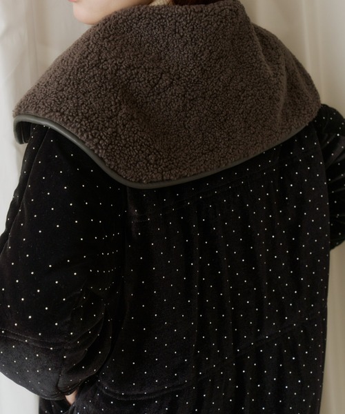 セール】ラインストーンボアブルゾン（ブルゾン）｜Olu.（オルドット