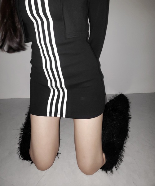 me+em select（ミームセレクト）の「４ラインタイトミニキャミワンピース ／ 4 line tight mini cami onepiece（ワンピース・レディース・ブラック・FREE）」の11枚目の写真