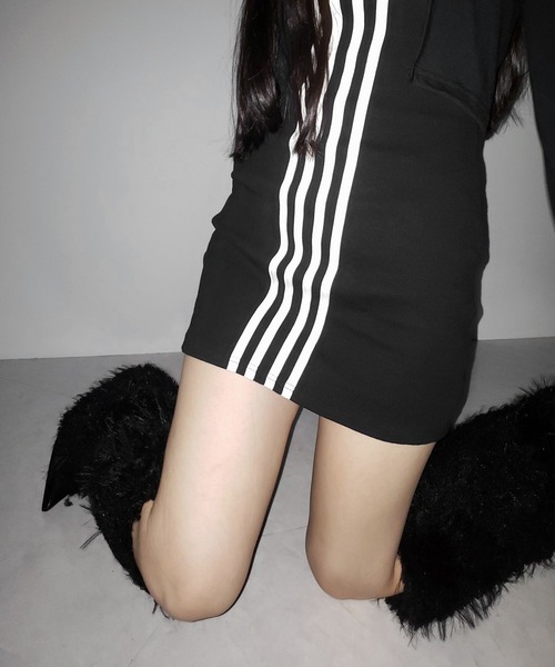 me+em select（ミームセレクト）の「４ラインタイトミニキャミワンピース ／ 4 line tight mini cami onepiece（ワンピース・レディース・ブラック・FREE）」の12枚目の写真