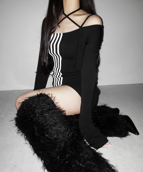me+em select（ミームセレクト）の「４ラインタイトミニキャミワンピース ／ 4 line tight mini cami onepiece（ワンピース・レディース・ブラック・FREE）」の14枚目の写真