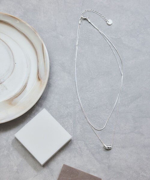 VIS（ビス）の「ビーントップレイヤードネックレス（ネックレス・レディース・ゴールド/シルバー・FREE）」の6枚目の写真