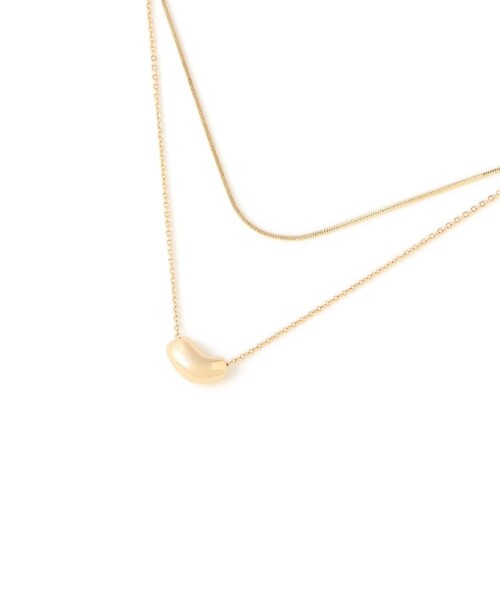 VIS（ビス）の「ビーントップレイヤードネックレス（ネックレス・レディース・ゴールド/シルバー・FREE）」の11枚目の写真