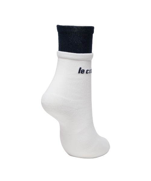 le coq sportif GOLF(ルコックスポルティフゴルフ)の「2重履き風 レギュラー丈ソックス【返品不可商品】(ソックス/靴下・レディース・ホワイト/グレー/ネイビー/グリーン・22-24)」の5枚目の写真