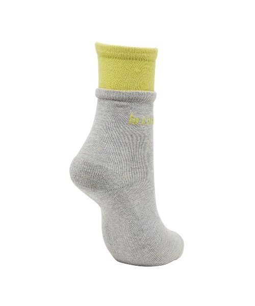 le coq sportif GOLF(ルコックスポルティフゴルフ)の「2重履き風 レギュラー丈ソックス【返品不可商品】(ソックス/靴下・レディース・ホワイト/グレー/ネイビー/グリーン・22-24)」の6枚目の写真