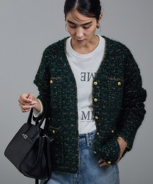 カーディガン 「ZOZO限定」TWEED KNIT JACKET レディース MIRROR STOKE カーディガン 「ZOZO限定」TWEED KNIT JACKET