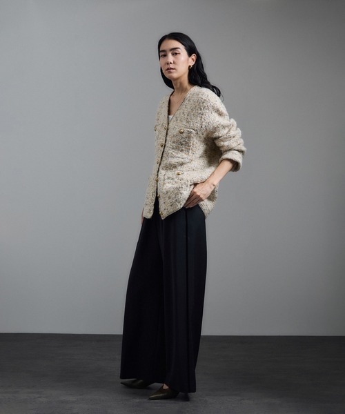 SALON adam et rope'（サロン アダム エ ロペ）の「ツイードニットV