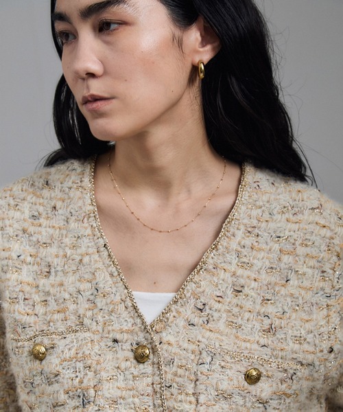 SALON adam et rope'（サロン アダム エ ロペ）の「ツイードニットV